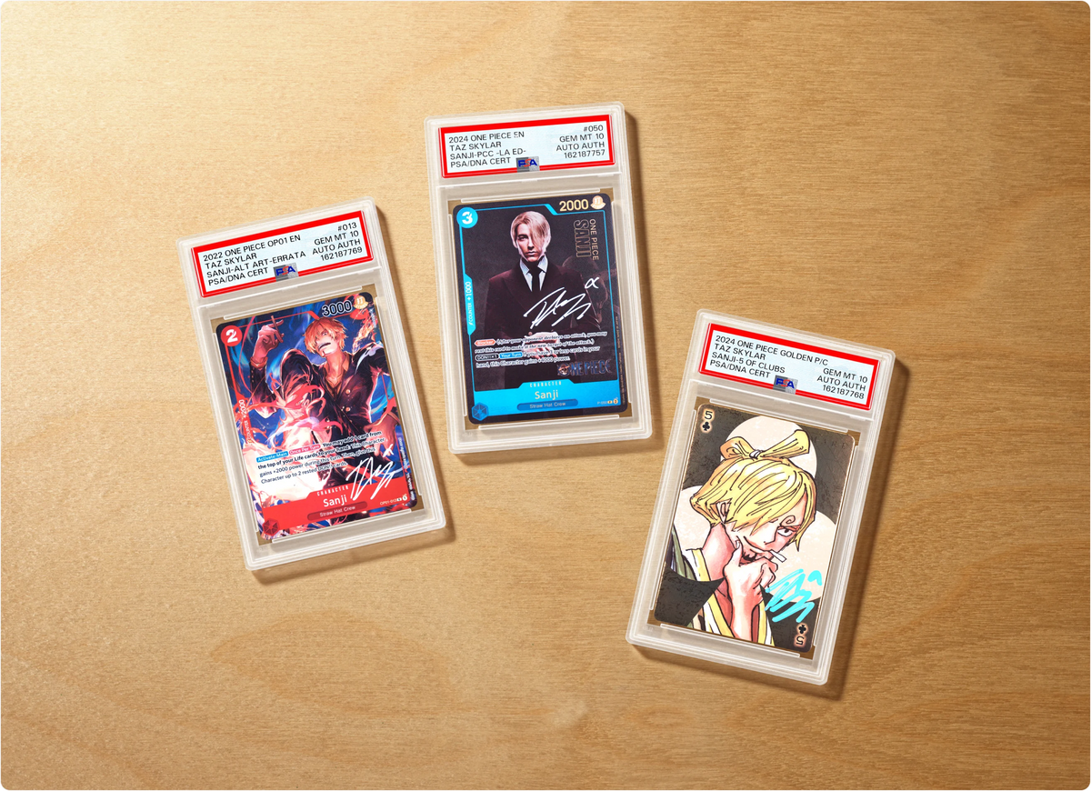 One Piece - PSA Autograph - Sanji Blue Label (Taz Skylar)