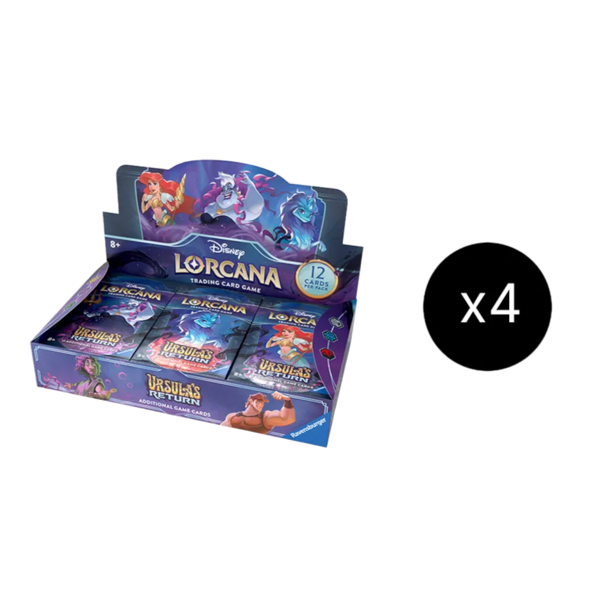 Disney Lorcana - Case (4 Booster Boxes) - Set 4 Ursula’s Return
