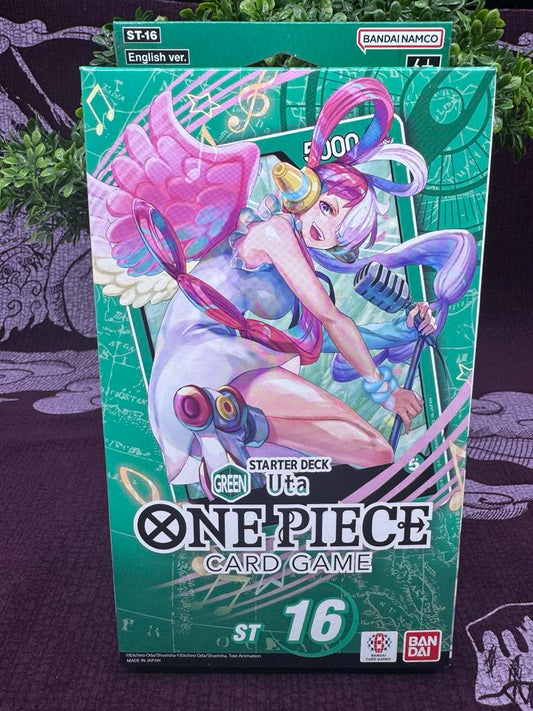 ONE PIECE TCG: GREEN UTA STARTER DECK (ST-16)