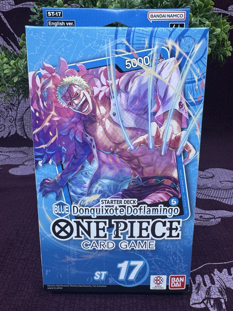 ONE PIECE TCG: BLUE DONQUIXOTE DOFLAMINGO STARTER DECK (ST-17)