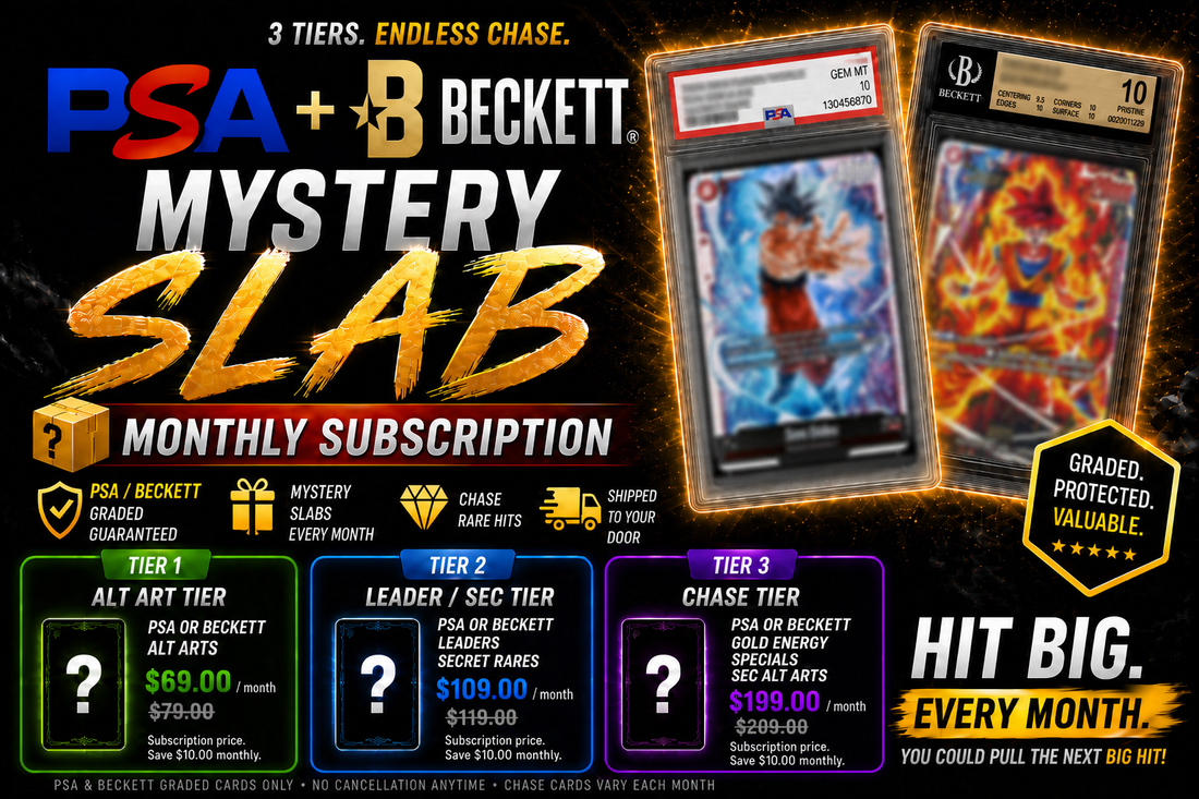 PSA & Beckett 10 Slab Club - Tier 2 (Dragon Ball Fusion World Monthly Subscription)
