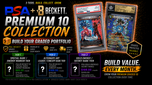 PSA & Beckett 10 Slab Club – Tier 1 (Dragon Ball Masters Monthly Subscription)