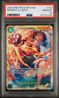 PSA & Beckett 10 Slab Club - Tier 2 (One Piece Monthly Subscription)