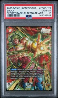 PSA & Beckett 10 Slab Club- Tier 3 (Dragon Ball Fusion World Monthly Subscription)