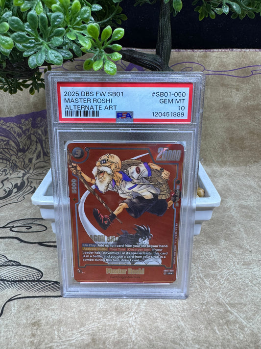 Master Roshi – PSA 10 (Manga Booster 01 Alternate Art)
