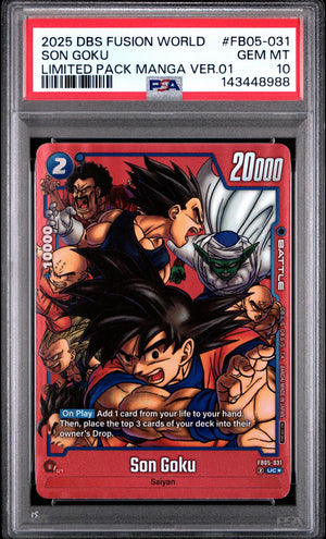 PSA & Beckett 10 Slab Club- Tier 3 (Dragon Ball Fusion World Monthly Subscription)