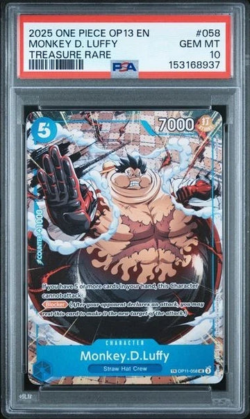 PSA & Beckett 10 Slab Club- Tier 3 (One Piece Monthly Subscription)