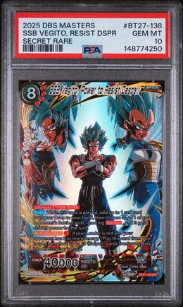 PSA & Beckett 10 Slab Club - Tier 3 (Dragon Ball Masters Monthly Subscription)