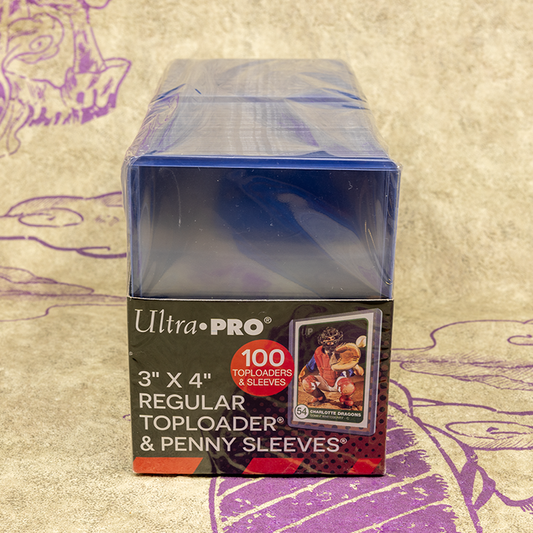 Ultra PRO 3" x 4" Clear Regular TopLoaders & Card Sleeves Bundle (100ct)