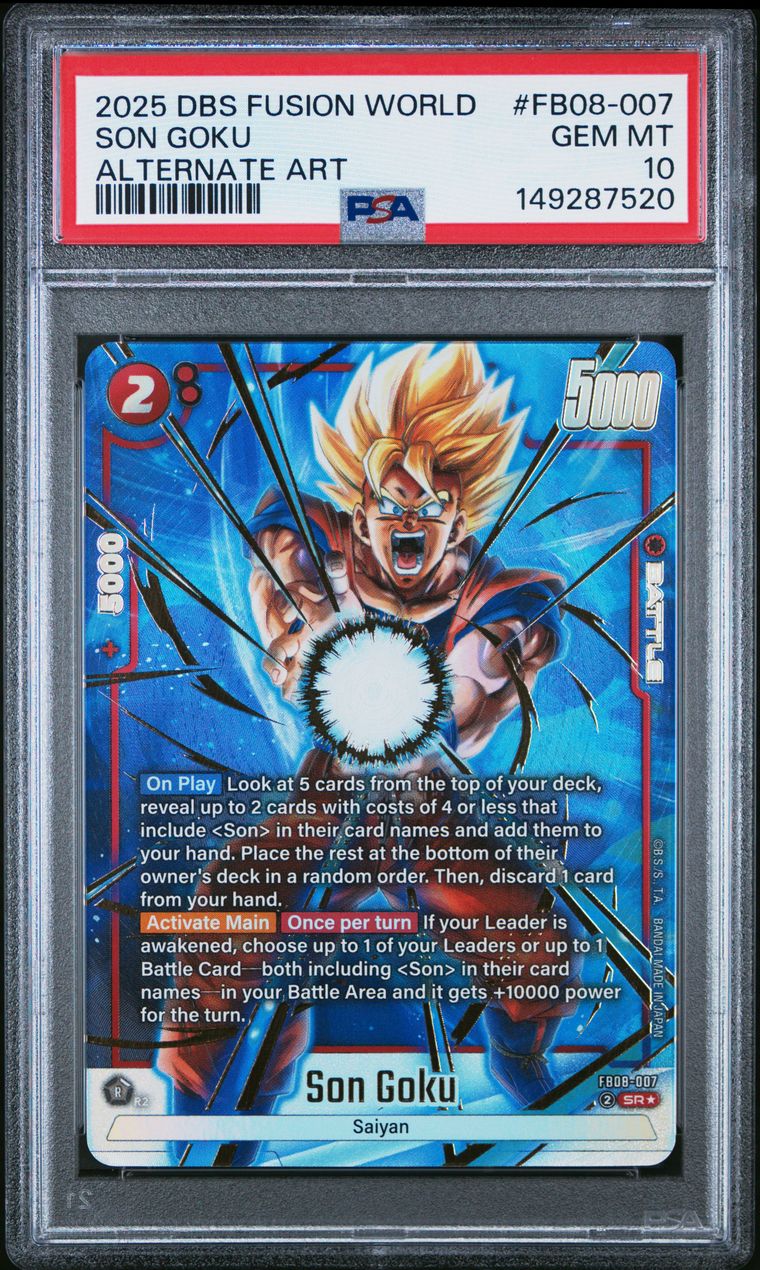 Grade 10 Son Goku Dragon Ball slab