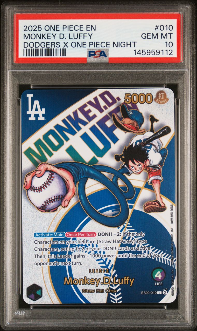 Grade 10 Monkey D. Luffy One Piece slab