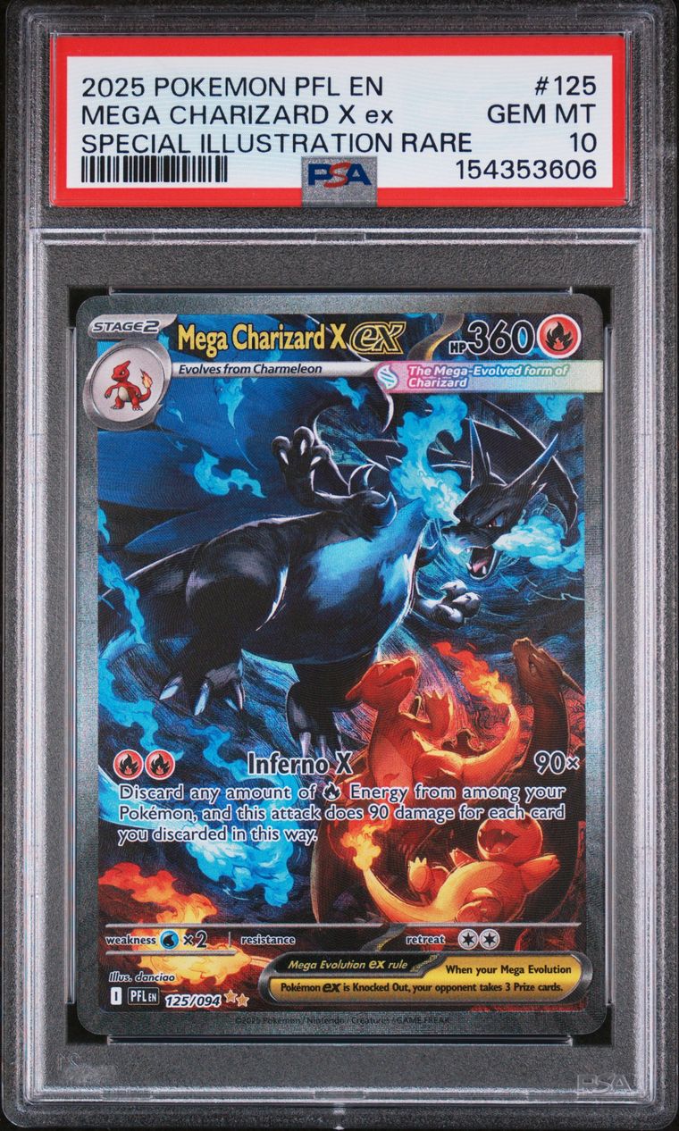 PSA 10 Mega Charizard X graded Pokemon card