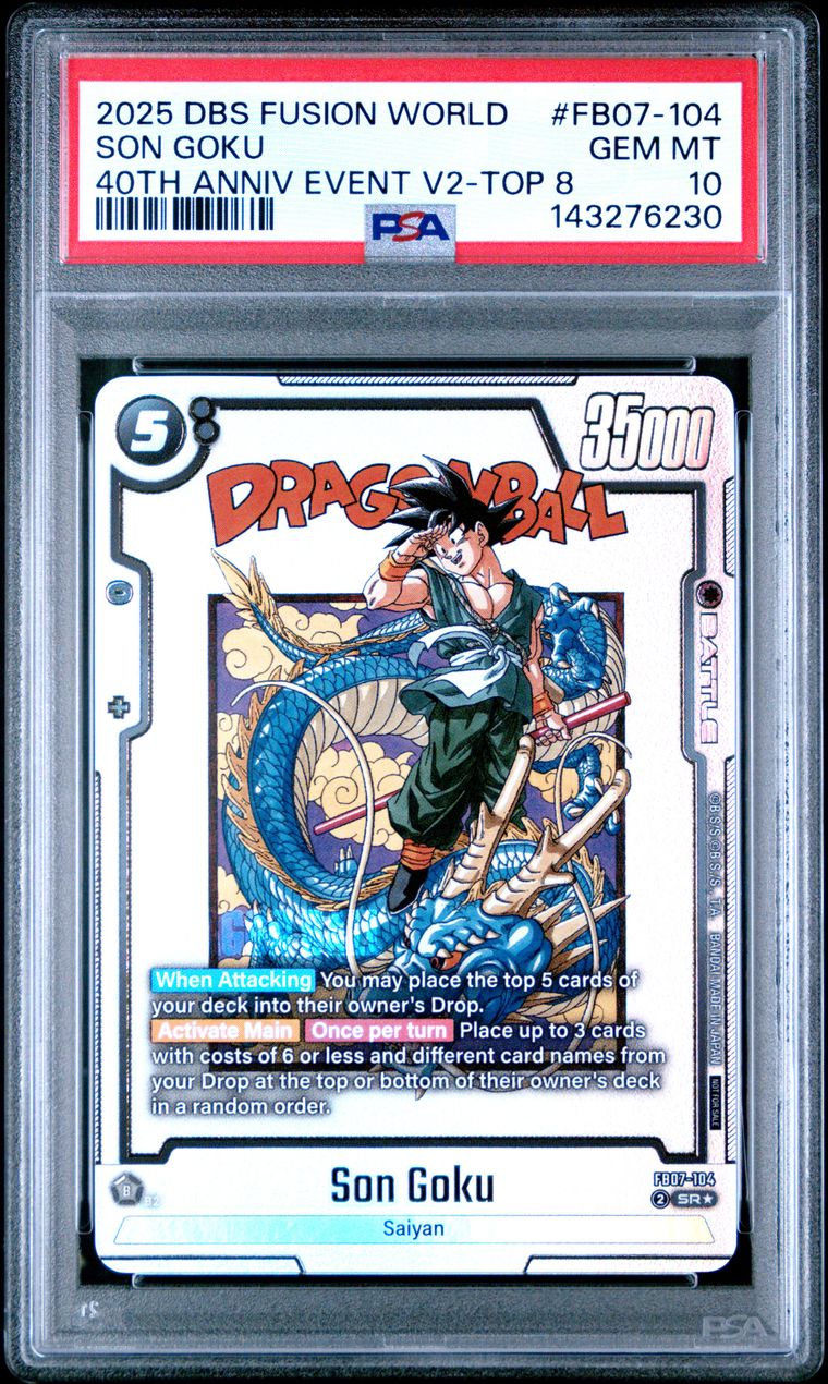 PSA 10 Son Goku Dragon Ball graded card
